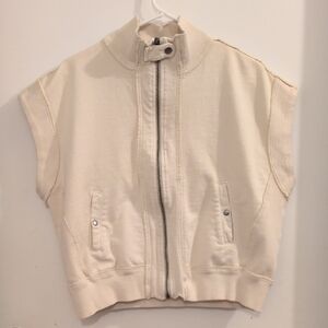 We The Free Cream Ribbed Jacket